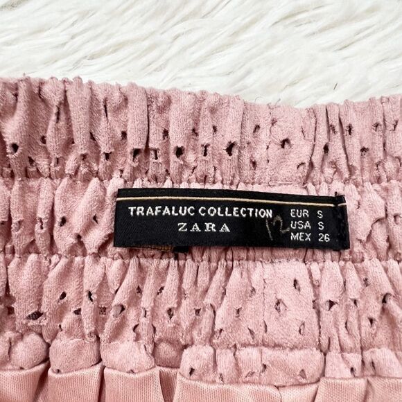 Zara Dusty Pink Laser Shorts Small - Picture 7 of 7